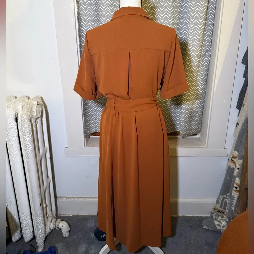 Sezane Raquel Dress in Caramel ASO Meghan Markle - Picture 5 of 11